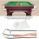 Snooker Billiard Table Replacement Rail with Net Pockets Set, Sturdy Billiards Replacement Rail for Pool Table Repair 2