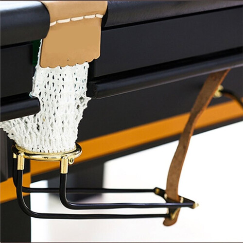Snooker Billiard Table Replacement Rail with Net Pockets Set, Sturdy Billiards Replacement Rail for Pool Table Repair 2