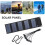 Foldable Solar Panel 12W USB Solar Cell Portable Folding Waterproof Solar Panel Charger Outdoor Mobile Power Charger,1PC 7