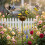 Rustic Eight- Bird Feeder Gaeden Stake 28.3'' Rustic Metal Yard Art Decor 3
