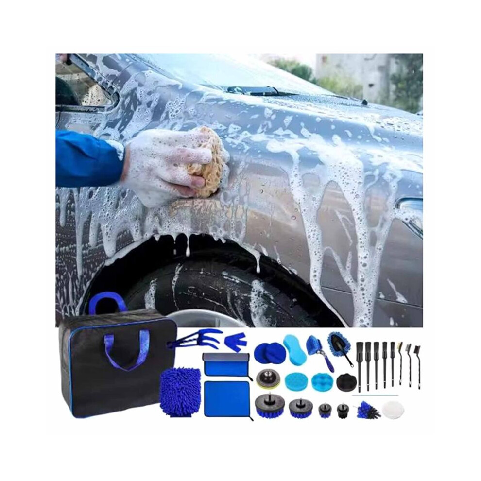 Car Cleaning Tools Kit 29Pc Car Cleaning Detailing Tool Kit Automotive Car Wash Brush Kit For Interior Exterior Wheels 6031819259291