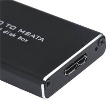2X MSATA Zu USB 3.0 SSD Gehäuse Externe Festplatte Disk Box Aufbewahrungskoffer Adapter für 30X50mm 30X30mm MSATA SSD