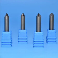 6mm 6-Schneider CNC PCD Schneidwerkzeug - 90-Grad Gravurbit für Stein und Hart 6 Stück