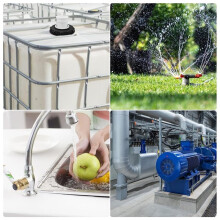 180 IBC Lid Filter 163 mm Vertical Rainwater Filter DN150 with Washable Nylon Filter for IBC Container