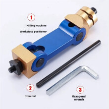 M14 Adjustable Milling Vise Stop for CNC Mill, M14 Work Stop Part Locator for T Slot Machine Workpiece