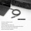 Cabo de Áudio Óptico USB-C para Toslink, Cabo de Áudio Digital Unidirecional Tipo-C para SPDIF Transmissor de S/PDIF (79 Polegadas) 3