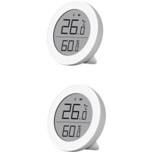 2pcs Temperature and Humidity Monitor Thermometers Hygrometer High Accuracy Sensor Work with for Home