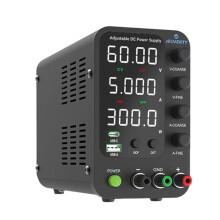 JESVERTY Lab Strömförsörjning 60V Bänkdatorströmsregulator Bänkbrytande Strömförsörjning för Elektronikreparation UK-Kontakt