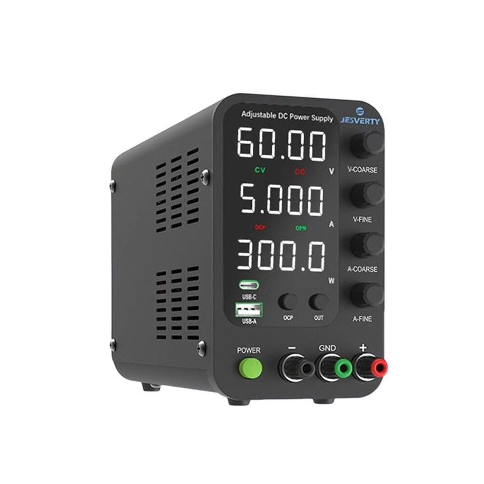 Photos - UPS JESVERTY Lab Power Supply 60V Bench Power Voltage Regulator Benchtop Switching Power for Electronics Repair UK Plug
