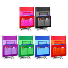 6 Pack Chairback Pocket Chart Student Chair Pockets Organizer with Name Tag for Keeping Kids School Table Desk Organized
