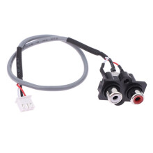 Cable de Interfaz de Audio Compatible con 30CM, Macho-Hembra, Certificado CE, Enchufe de 3 Pines