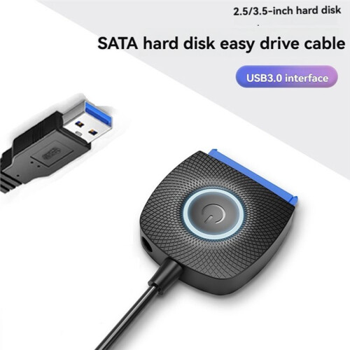Cabo de Disco Rígido  para USB 3.0 2,5 Polegadas 3,5 Polegadas Conversor de Disco Mecânico e de Estado Sólido com Plugue EU de 12V 2A 2