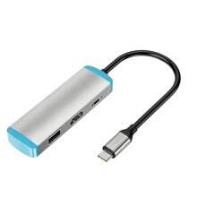 USB C to -Compatible Adapter for 2/OLED/,USB C Dock Station with 4K@60Hz HD+USB 3.0+Type C Port C