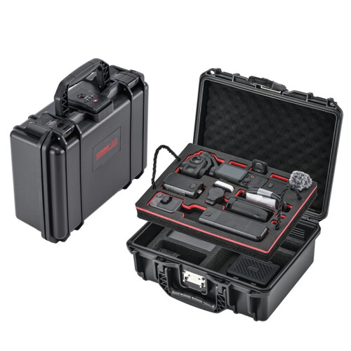 STARTRC Dual-Layer Storage Box for  Pocket 4P Waterproof Shockproof Hard Carry Case with Combination Lock 2