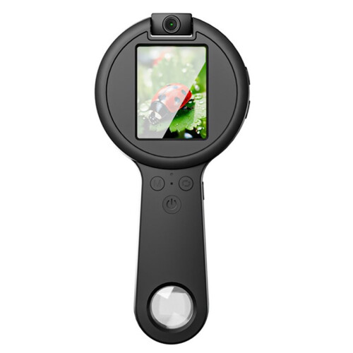 Lupa HD com Luz / Modo de Luz UV  Microscópio Digital Eletrônico com Aumento de 2,4 Polegadas 50-500x