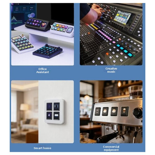 0.85inch Mechanical LCD ScreenKey IPS Panel 128 X 128 Resolution SPI Interface 0.85inch ScreenKey Module 2