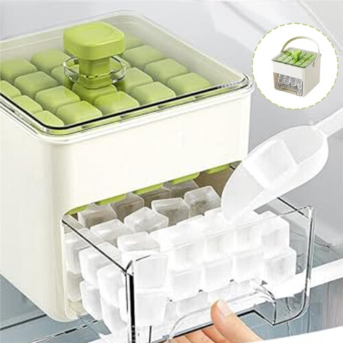 Ice Maker Machine Easy Press Maker Counter Top Quick Release Grid Portable Reusable Tray 50 Tray A 2