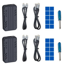2X M.2 NVMe SSD Externes Gehäuse Typ-C USB3.1 Gen2 10 Gbit/S SSD-Gehäuse Dual Protocol SSD-Festplattenbox für SSD 2230