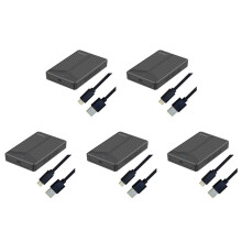5X USB 3.1 Mobile Festplatten Kasten 2,5 Zoll Festplatten Kasten SSD Gehäuse Unterstützung 15Mm Festplatte für Computer Notebook