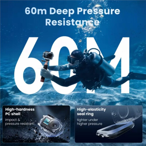 60M Deep Diving Waterproof Case for  Action 6 Housing Diving Shell Action Camera Accessories 1
