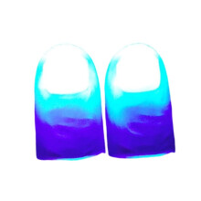 Magic Light Finger Fingers LED Tricks Thumb Props LED Thumbs Fingers Light for Stage Performance Birthday Party B