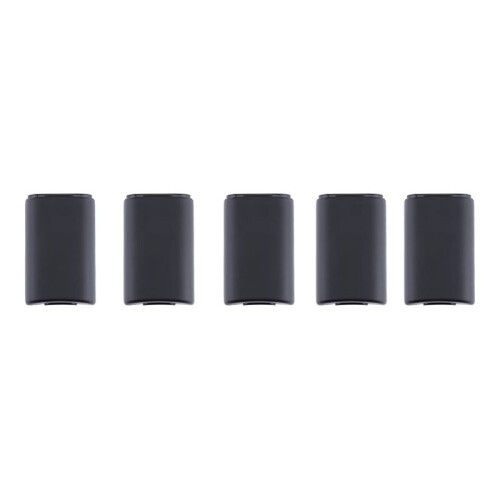5pcs Battery Back Cover for  360 Controller Replacement Battery Case Covers for Xbox360 Wireless Gamepad Black