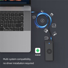 M.2 NVME NGFF Dual Protocol External SSD Enclosure Adapter with Cooling Fan 10Gbps Type-C 3.1 SSD Box for 2230-A