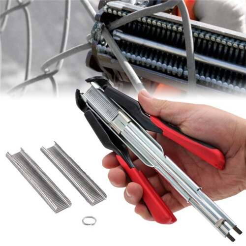 Hog Ring Pliers with C Type Nails for Efficient Pet Cage Installation 2