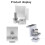 Pack of 16 Solar Module Brackets, Solar Panel Holder, End Clamp, Adjustable, Fixing Solar Module Holder (35 mm) 4