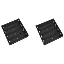2PCS 4X 21700 Battery Holder Storage Box Case ABS Fireproof Power Bank Cases Slot Batteries Container with Shrapnel