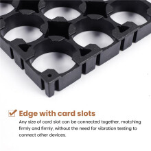 10PC 18650 Battery 4x5 Cell Spacer Radiating Shell Plastic Holder Bracket 18.4mm