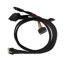 Kabel Dysku Twardego SFF8654(8I) Slim SAS do 2SFF8639 NVMe U.2 Kabel Dysku Twardego Wielofunkcyjne Akcesoria do Dysku Twardego