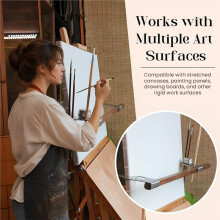 Adjustable Easel Hand Rest Support Bar, Adjustable for Support Bridge Metal Wrist Rest Stand for Sketching Drawing
