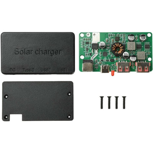 DIY Charger Module Dual USB Type-C Solar Controller Quick Charge Solar Panel Stabilizer 1