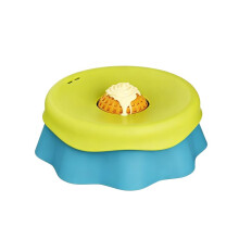 Långsam Matningshundskålar med Rullande Boll Interaktiv Hundslickskål för Flytande Godsaker för Benbuljong, Yoghurt