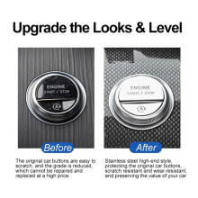Car Interior Engine One Start Stop Key Button Sticker for - C E GLC-Class W206 W214 X254 2022-2024