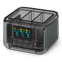 För Hero 13 Batteriladdare 1900 MAh Power Snabbladdningshub med Skärm för Go Pro Hero 13 Tillbehör