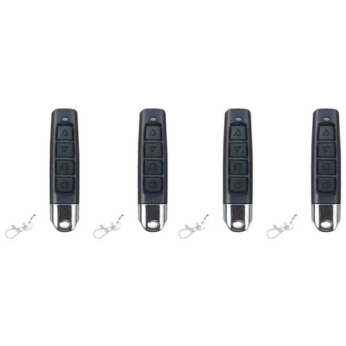 4 Pcs 433Mhz Copy Remote Control Car Key Garage Door Opener Copy Remote Control 4key Wireless Controller Receiver