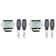 12V 24V 36V 10A 433MHz 4-Kanal-Funkrelais-RF-Fernbedienungsschalter-Empfänger + 4-Kanal-Sender, 2 Empfänger 4 Fernbedienung