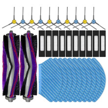 Replacement Accessories for Midea M7 / M7 Pro, NER700 Parts Main Side Brush Hepa Filter Mop Spare Parts(32pcs)