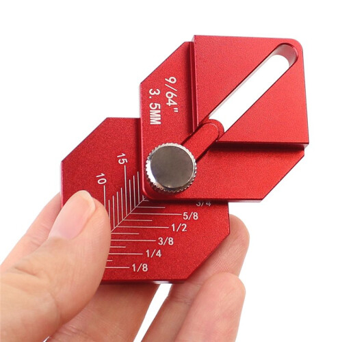 Woodworking Measuring Ruler Multi-Tool Marking and Measuring Short Offsets for Carpentry Working Tool