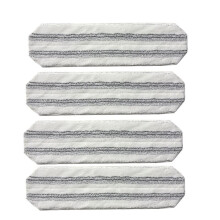 4PCS for Vileda H2prO/O-Cedar H2prO Flat Mop Pad Rags Washable Reusable Replacement Mop Pads Microfiber Mop Pad
