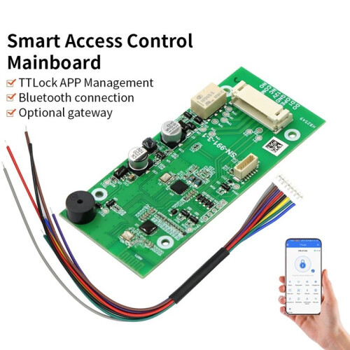 Access Control Mainboard with TTLock App  Gateway Option and Full Pinout for Lock Reader Exit Butto 1