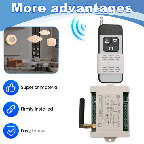 433MHz Wireless Remote Control  DC12V-36V Controller for Motor Forward Reverse Light Lamp Water Pump Equipment 1