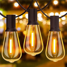 Luzes de Cordão LED ST38 Luzes de Festa Externas para Jardim e Terraço Decoração de Camping e Festa Plugue EU