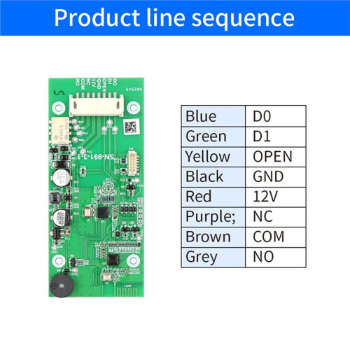 For TTLOCK APP  Access Control Mainboard 12V Wiegand Relay NO/NC for Magnetic Lock Exit Button Door Access System 2