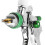 Feed Paint Spray Gun Kit with 4 Replaceable Nozzles 1.4/1.7/2.0/2.5mm, High Atomization Pneumatic Air Paint Sprayer 5