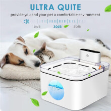 Fontana Automatica per Gatti da 3 Litri, Alimentata Tramite Cavo USB o A Batteria, con Sensore Intelligente, Dispenser per Cani e Gatti.