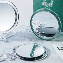 Specchio Ingranditore con Manico, Pieghevole, A Doppia Faccia, per il Trucco e La Cura Della Pelle A Casa, Ingrandimento 40X.