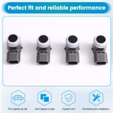 4 Stück Bumper Parkhilfe Sensor PDC 28438-3TA2E 284383TA2E für Parktronic Parkhilfe Schwarz